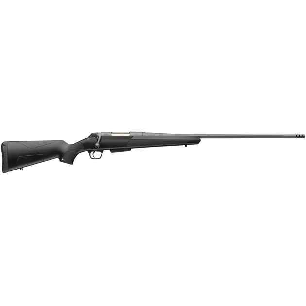 Winchester Repeating Arms 535801299 XPR Extreme 6.8 Western 3+1 Tungsten Cerakote Fluted Threaded Barrel & Drilled & Tapped Steel Receiver, Fixed Black Synthetic Stock