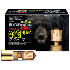 Brenneke SL123CMR Magnum Crush  12Gauge 3" 1 1/2oz Slug Shot 5 Per Box/50 Case