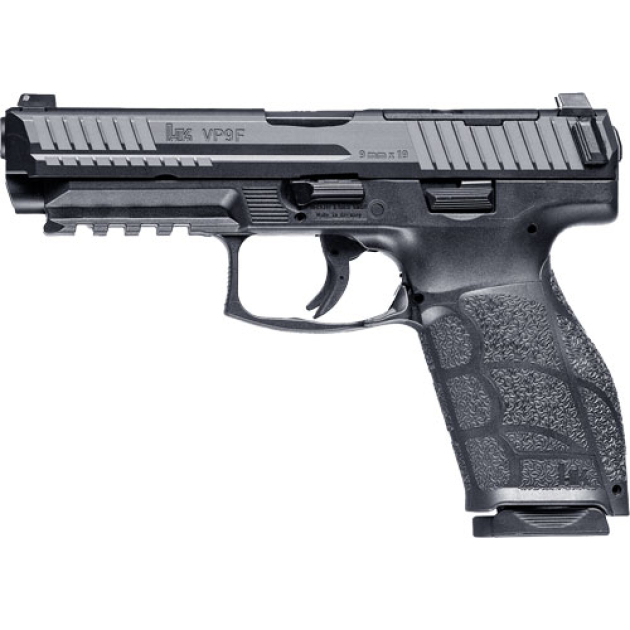 HK VP9A1 F OPTICS READY 9MM - 4.5" BBL 2-15RD MAGS BLACK