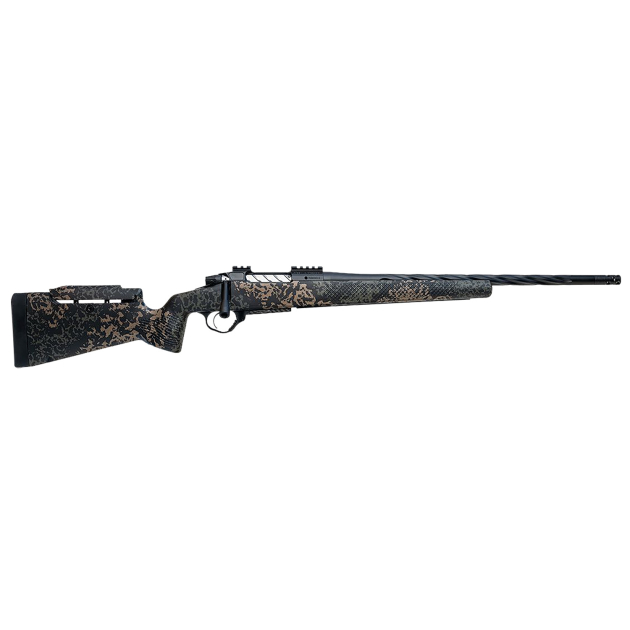 Seekins Precision 0011710261-F Havak PH3 7mm PRC 22" Black Fluted Threaded Barrel, Black Picatinny Rail Steel Receiver, Adj Cheek Riser Woodland Shadow Synthetic Stock