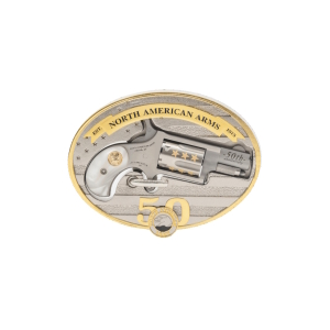 NORTH AMERICAN ARMS MINI 22LR REV 50TH ANIV BUCKLE