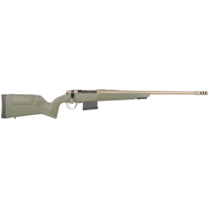 Christensen Arms 8011504800 Evoke Hunter 450 Bushmaster 4+1 22" Smoked Bronze Cerakote Threaded Barrel, Smoked Bronze Cerakote Drilled & Tapped Receiver, OD Green Fixed Synthetic Stock
