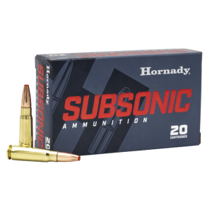 HORNADY SUBSONIC-X 7.62X39 255G 20RD BX 200RD CS