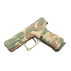 GLOCK 43X MOS RHODESIAN BRUSH STROKE FS 9MM PISTOL 3.39" FXD 5.5lb 2-10RD MAGS