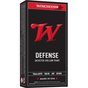 WINCHESTER USA 10MM 180GR - JHP 50RD 10BX/CS
