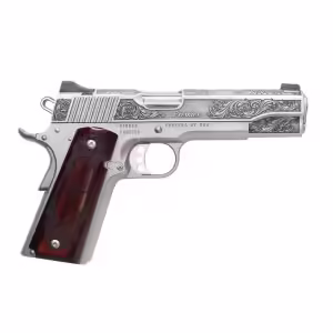 KIMBER 1911 PREMIER 45ACP PISTOL 5" STAINLESS ENGRAVED, ENGRAVED ROSEWOOD GRIP 1-7RD 1 OF 200