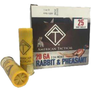ATI GAME LOAD 20GA 2.75" 1OZ - #8 250RD CASE LOT