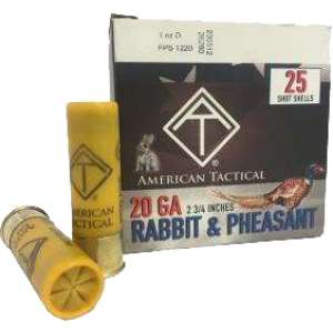 ATI GAME LOAD 20GA 2.75" 1OZ - #7.5 250RD CASE LOT
