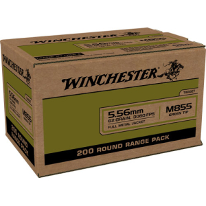 WINCHESTER USA 5.56X45 62GR - GREEN TIP 800RD CASE LOT