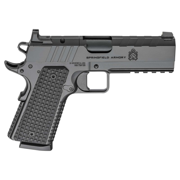 SPRINGFIELD ARMORY EMISSARY BLK OUT 1911 45ACP 4.25" 2-8RD AOS OPTC READY