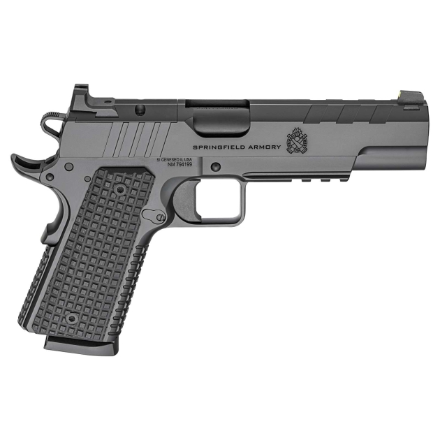 SPRINGFIELD ARMORY EMISSARY BLACK OUT 1911 45ACP 5" BLK 2-8RD AOS OPTC READY
