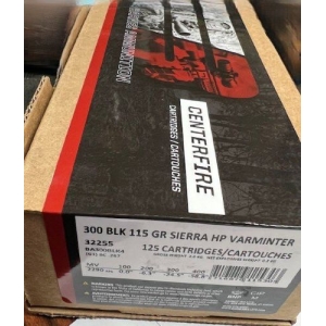 BARNES 300 AAC 115GR JHP - VARMINTER 20RD 10BX/CS