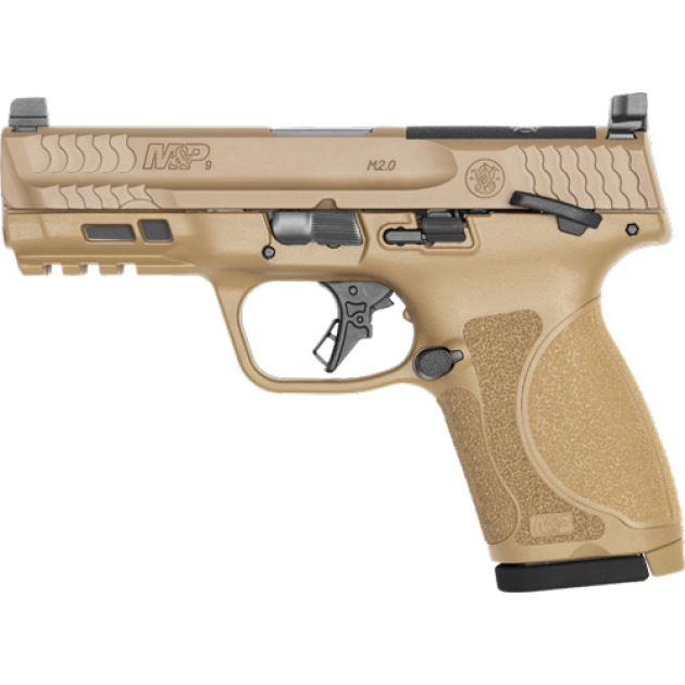 S&W M&P9 M2.0 COMPACT 9MM 4" - 10-SH OPTICS READY SAFETY FDE