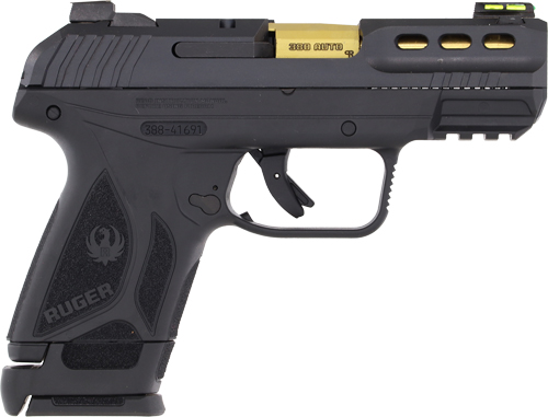 RUGER SECURITY-380 380ACP - ADJ 15-SHOT BLK SYN GOLD BBL