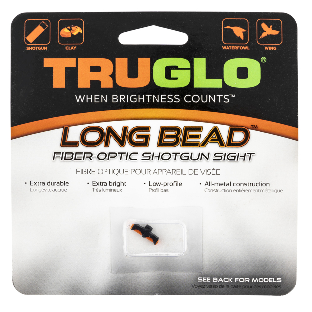 Truglo TG947ARM Long Bead  Metal Universal Shotgun Fiber Optic Red 6-40