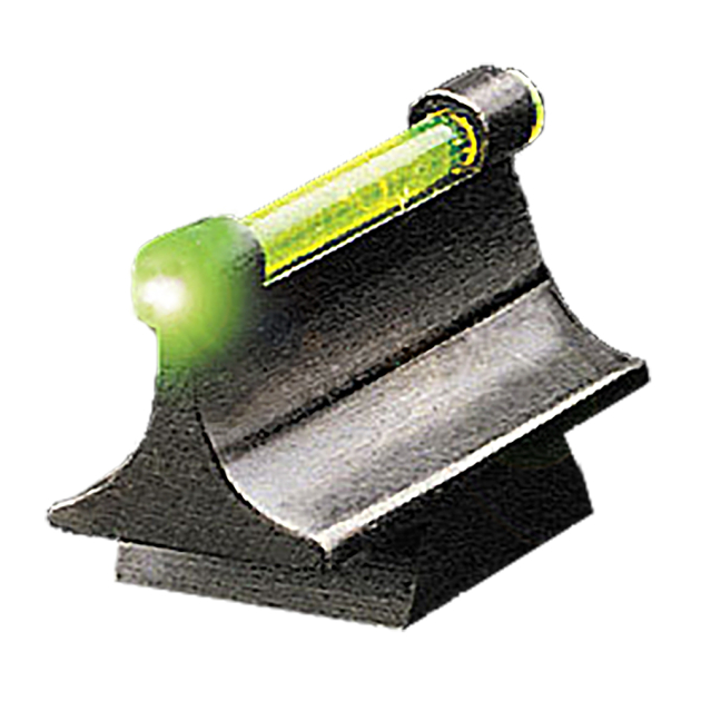 TruGlo TG95450RG 3/8" Dovetail Front Sight  Black 0.450" Green Ramp for Rifles