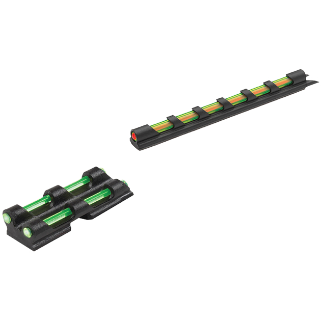 Truglo TG94D Gobble-Dot  Universal Shotgun Green/Red Fiber Optic Green Fiber Optic Black