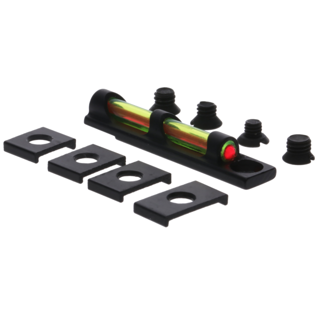 TruGlo TG-TG949D Tru-Bead Universal Green Outside w/Red Center Fiber Optic Front Sight w/.120" Fiber Diameter Black Frame for Shotguns