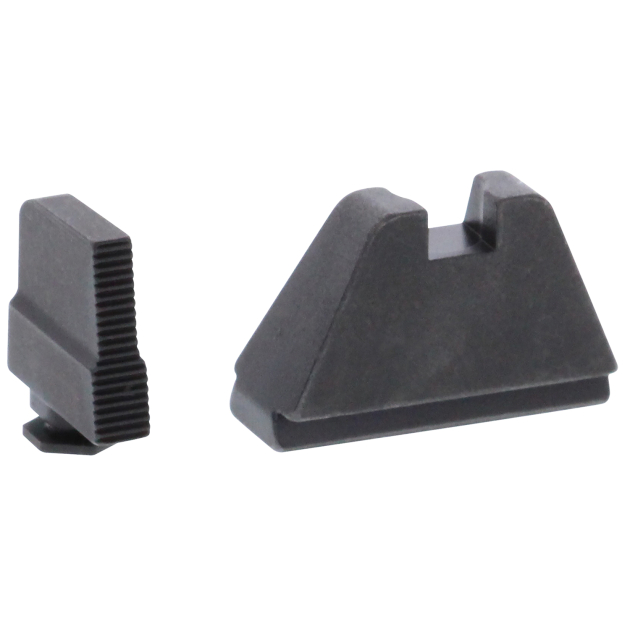 AmeriGlo GL507 Optic Compatible Sight Set for Glock  5XL Tall Serrated Front Sight-Black Rear Sight