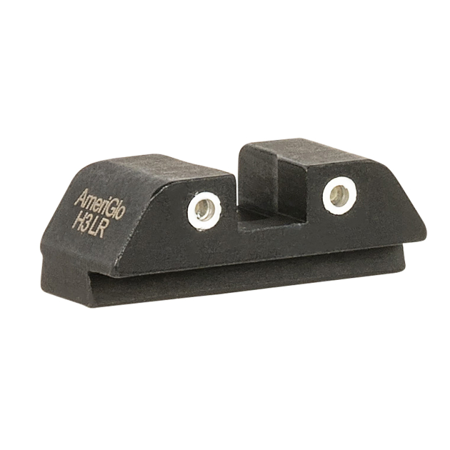 AmeriGlo GL8113R Tritium Rear Sight for Glock  Green Tritium White Outline Rear Sight