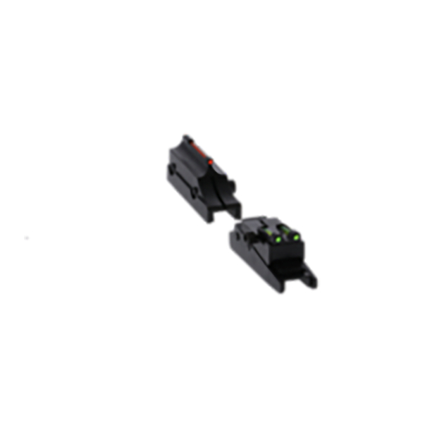 Truglo TG944A Pro Magnum Gobble-Dot Browning Maxus, Silver Red/Green Fiber Optic Black 1/4" Rib