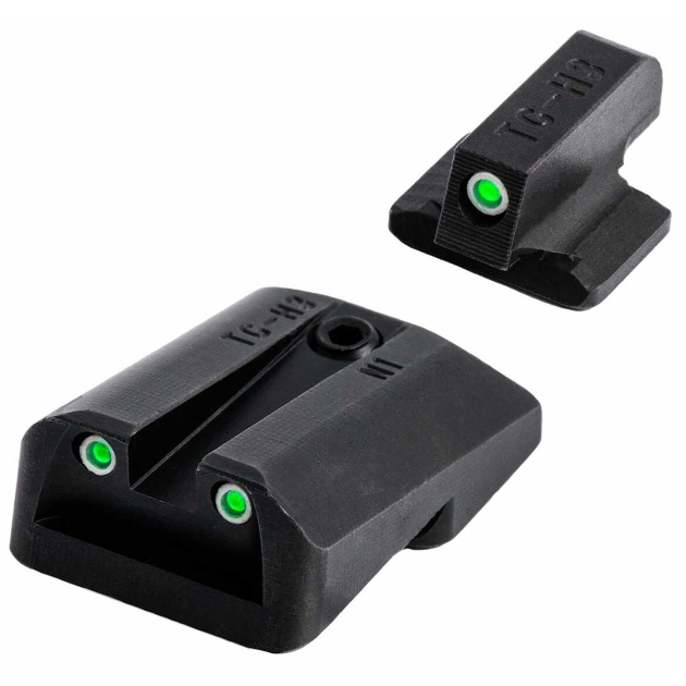 TruGlo TGTG231N3 Tritium  Black | Green Tritium Front Sight Green Tritium Rear Sight