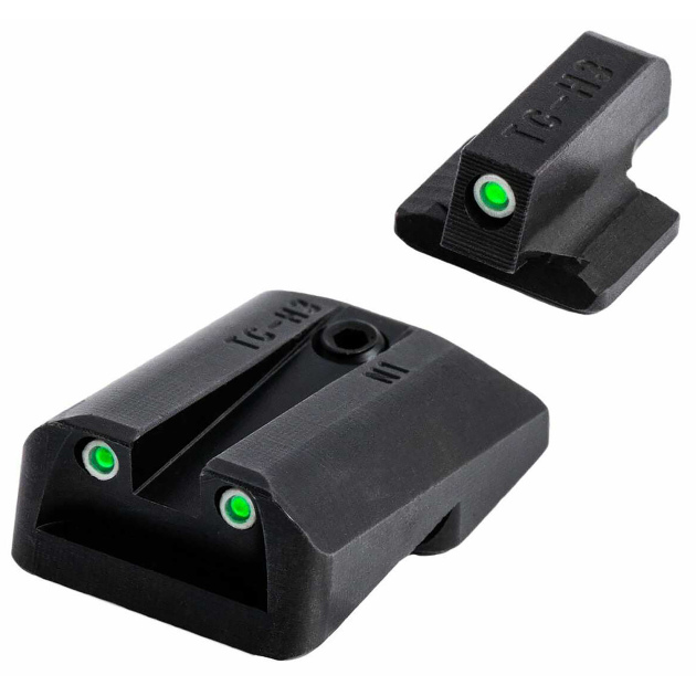 TruGlo TGTG231N2 Tritium  Black | Green Tritium Front Sight Green Tritium Rear Sight