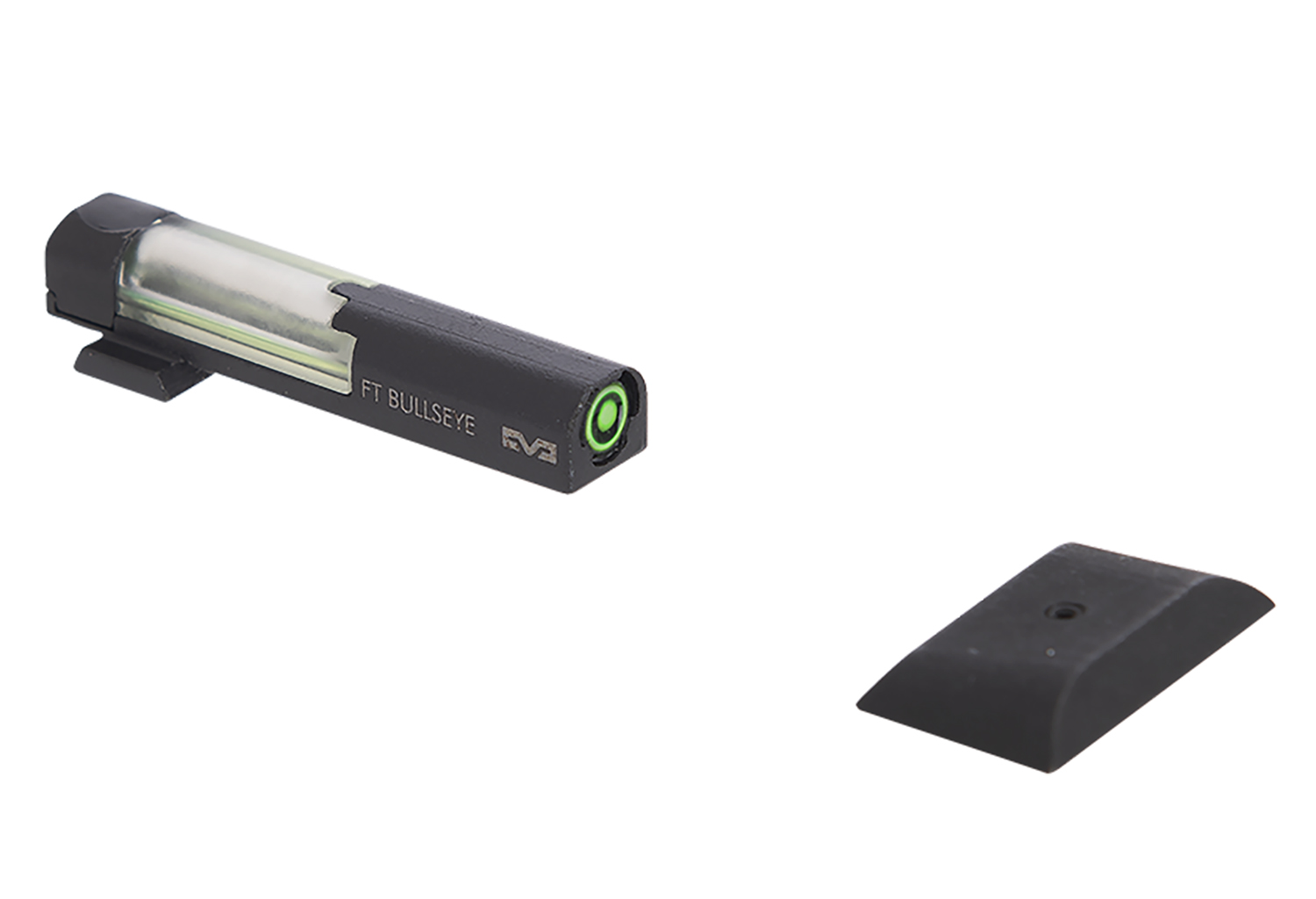 Meprolight USA 632213108 FT Bullseye Front Sight Green/Tritium/Fiber Optic Black Frame, Fits Smith & Wesson M&P Shield, Dovetail Mount