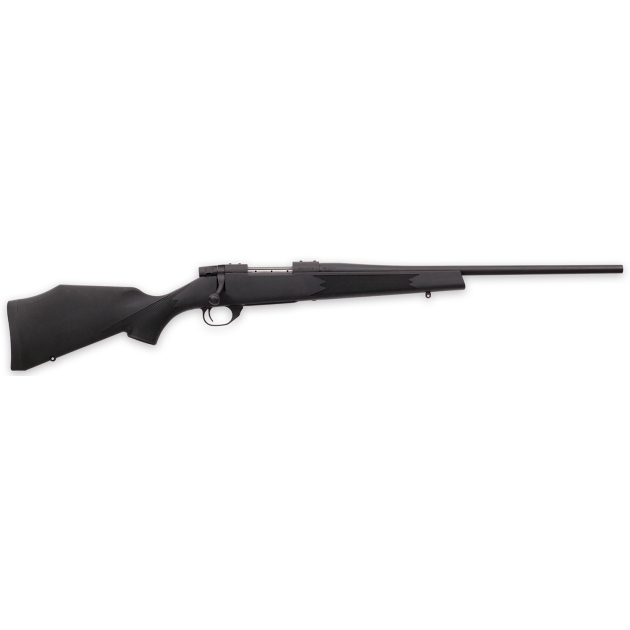 Weatherby VYT243NR0T Vanguard Synthetic Compact 243 Win 4+1 20" Matte Blued #1 Threaded Barrel, Matte Blued Drilled & Tapped Steel Receiver, Black Adjustable Synthetic Stock