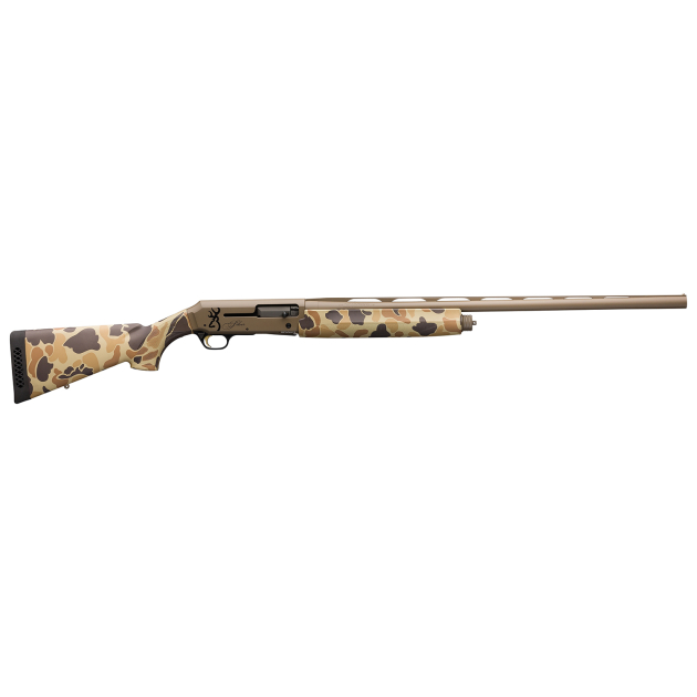 Browning 011430205 Silver Field 12 Gauge 3.5" 4+1 26" Barrel, Flat Dark Earth Cerakote Metal Finish, Vintage Tan Camo Synthetic Stock