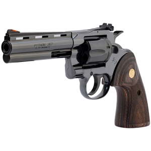 COLT PYTHON 357MAG 5" 6RD - BLUED WALNUT GOLD MEDALLION