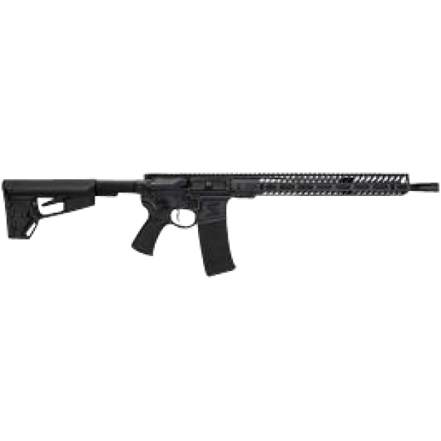 Seekins Precision 0011300073 NX15  223 Wylde Caliber with 16" Barrel, 30+1 Capacity, Black Oxide Metal Finish, Black 6 Position Collapsible Carbine Stock & Polymer Grip Ambidextrous Hand