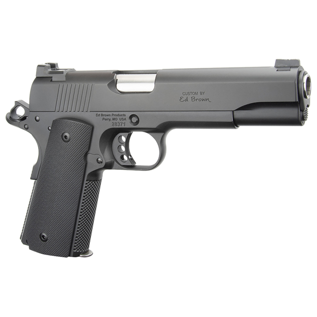 Ed Brown SF18G4 Special Forces Gen4 45 ACP 7+1 5" Stainless Steel Barrel, Stealth Gray Serrated Carbon Steel Slide, Stealth Gray Stainless Steel Frame w/Beavertail, Black VZ Grip, Right Hand