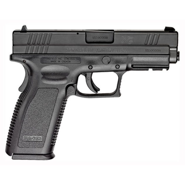 SPRINGFIELD XD SERVICE 9MM 4" - 10RD ESSENTIALS PACKAGE BLACK