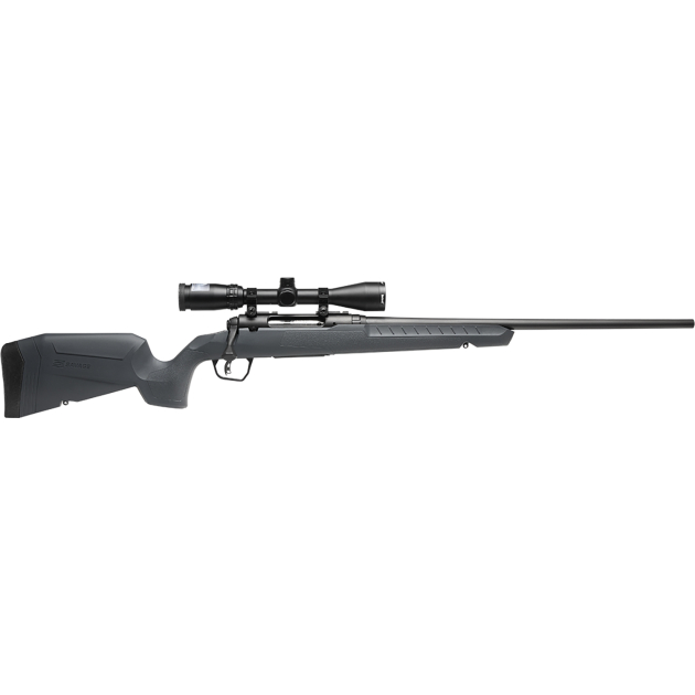 Savage Arms 32175 Axis 2 XP Combo Full Size 7mm-08 Rem 4+1 22" Black Sporter Barrel, Black Carbon Steel Receiver Drilled & Tapped, Gray Fixed Synthetic Stock, Weaver 3-9x40mm Scope, Right Hand