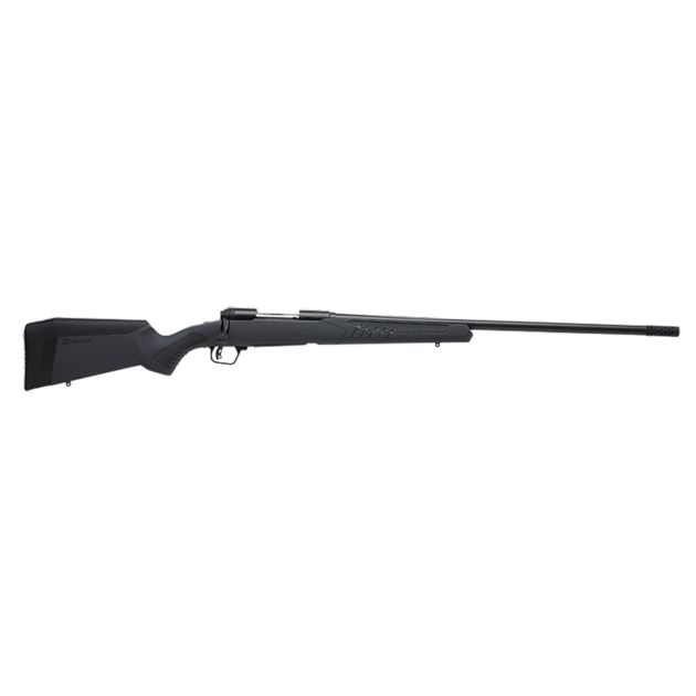 Savage Arms 57495 110 Long Range Hunter Full Size 300 PRC 5+1 26" Matte Black Threaded Barrel, Matte Black Drilled & Tapped Carbon Steel Receiver, Adj AccuStock Matte Gray Synthetic Stock, Right Hand