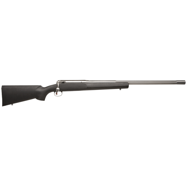 Savage Arms 18148 12 LRPV Full Size 22-250 Rem 1rd 26" Matte Heavy Fluted Barrel, Matte Stainless Steel Receiver w/Picatinny Rail, Matte Black HS Precision w/V-Block Synthetic Stock, Right Hand