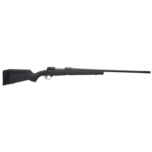 Savage Arms 57021 110 Long Range Hunter 6.5 Creedmoor 4+1 26", Matte Black Metal, Gray Fixed AccuStock with AccuFit