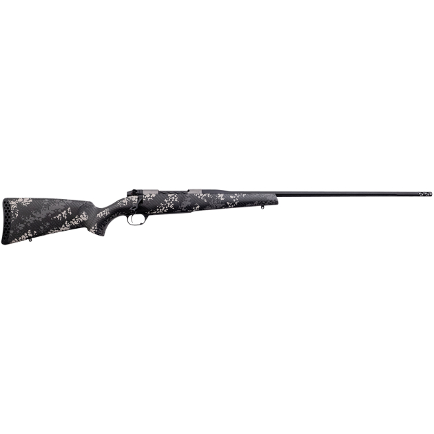 Weatherby MBT20N300WR8B Mark V Backcountry 2.0 Ti 300 Wthby Mag 3+1 26" Barrel, Graphite Black Cerakote Metal Finish, Black with Gray/White Sponge Accents Peak 44 Blacktooth Stock