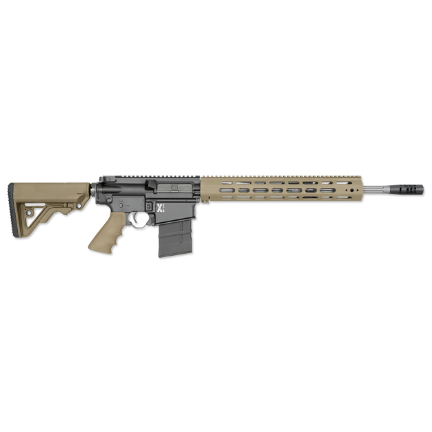 Rock River Arms X308A1751TV1 LAR-8 X-1 308 Win 18" Stainless 20+1, Black Rec, Tan RRA A2 Operator Stock & Hogue Grip, Carrying Case