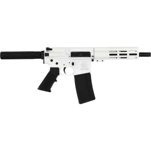 GLFA AR15 PISTOL 223 WYLDE - 7.5" NITRIDE BBL WHITE