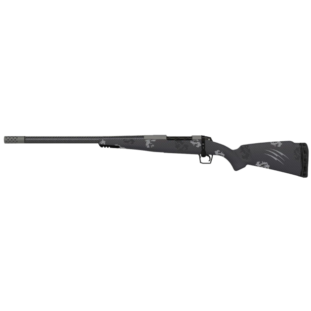 Fierce Firearms ROG7PRC22GPLH Carbon Rogue Full Size 7mm PRC 3+1 22" Carbon Fiber Threaded Barrel, Glacier Cerakote Steel Drilled & Tapped Receiver, Phantom Camo Fixed Carbon Fiber Stock, Left Hand