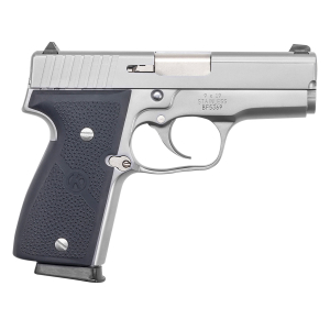 Kahr Arms K9093A K9  9mm Luger 7+1/8+1 3.47" Stainless Polygonal Rifled Barrel, Matte Serrated Stainless Steel Slide, Matte Stainless Steel Frame, Black Textured Wraparound Polymer Grip, Right Hand