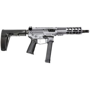 Battle Arms Development XIPHOS004 Xiphos  9mm Luger 30+1 8.50" Black Barrel, M-LOK Handguards, Combat Gray Aluminum Picatinny Rail Receiver  Black Synthetic Adjustable Stock, Adj Black Grips