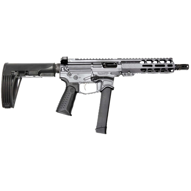 Battle Arms Development XIPHOS004 Xiphos  9mm Luger 30+1 8.50" Black Barrel, M-LOK Handguards, Combat Gray Aluminum Picatinny Rail Receiver  Black Synthetic Adjustable Stock, Adj Black Grips