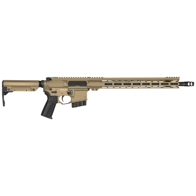 CMMG 28A670CCT Resolute MK4 22 ARC Black Nitride Threaded Barrel, Coyote Tan Cerakote Picatinny Rail Aluminum Receiver, M-LOK Handguard, Black Synthetic CMMG 6 Position RipStock, Black Polymer Grip