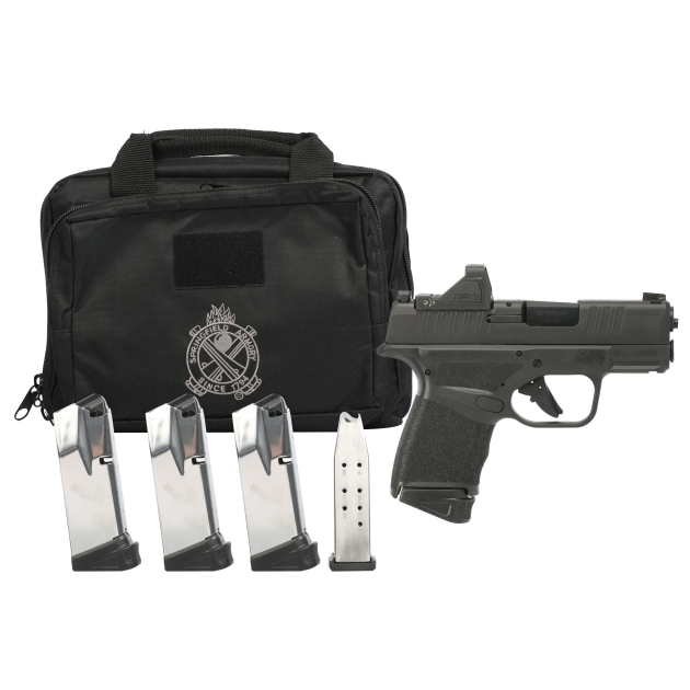 SPRINGFIELD ARMORY HELLCAT GEAR UP 24 OSP BLK 3" 9MM 5-10RD, VIRIDIAN LASER RANGE BAG  CA COMPLIANT