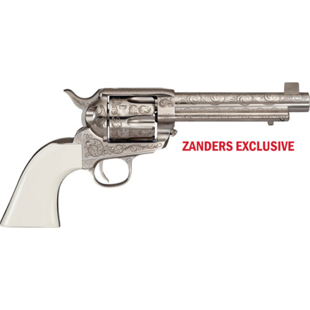 CIMARRON BAT MASTERSON 357MAG - PW FS 5.5" ENGRAVED NICKEL