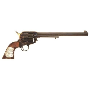 CIMARRON WYATT EARP 45LC OM - FS 10" CC/BL WALNUT W/SHIELD