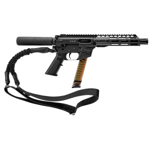 FREEDOM ORDNANCE FX9P8T FX-9  9mm Luger 32+1 8", Black, M-LOK Handguard, Padded Buffer Tube, A2 Grip, 3" Faux Suppressor, Includes Sling